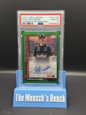 2025 Topps Chrome F1 Max Verstappen Auto Green Refractor /99 #CAC-VER PSA 10