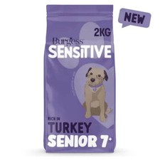 Burgess Sensitive Senior 7+ Turkey 12.5kg - Dog Food 4.32 per kilo