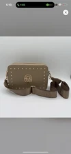 Valentino Orlandi Crossbody BAG Taupe (NWT)   $280 Retail Vegan Leather