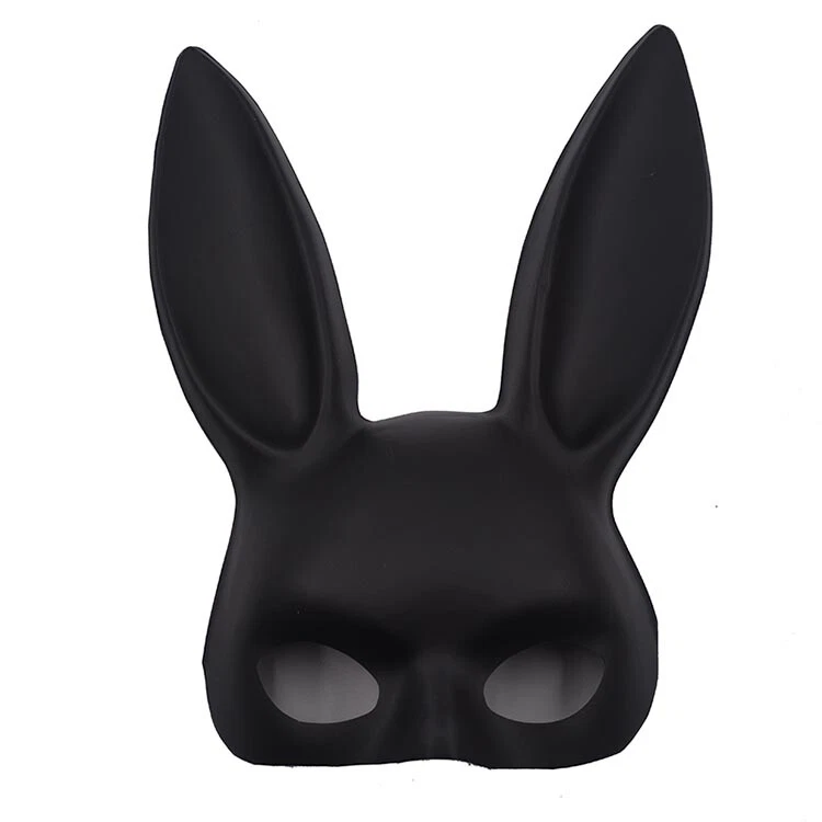 Cosplay Bunny Mask  Black White Rabbit Masquerade Ball Party Mask 12pcs/lot - Image 4 of 4