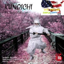 1/6 scale Toys Dao Female Ninja Kunoichi Clothes White for Phicen hot toys ❶USA❶