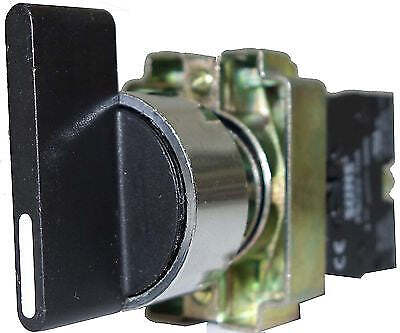 SUNS PBM22-SL2M-B-P5 22mm Ext Selector Switch Metal 2-Position Maintained 1NO
