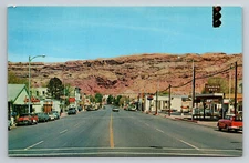 Moab Utah Street View 1960's UT Postcard