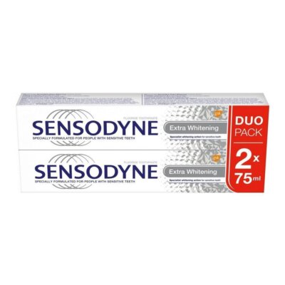 5054563078025 Sensodyne Extra Whitening Toothpaste pasta do zębów 2x75ml (P1) Se