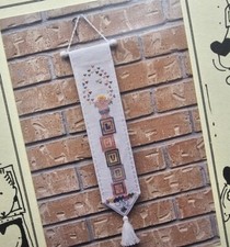 Vintage Mosey 'N Me Block Of Love Heart Cross Stitch Pattern