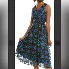 Tahari Arthur S Levine Floral Formal Dress Sz 4