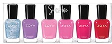 Zoya Sunshine Summer 2018: Saldana, Delia, Missy, Ellie, Karen, Sandy 0.5 oz
