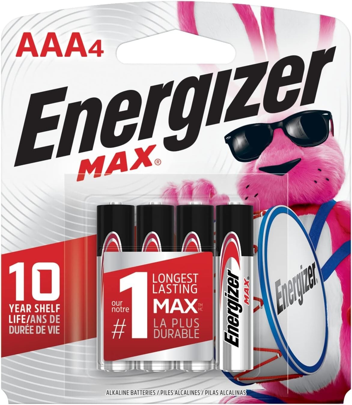 Energizer AAA Batteries, Max Alkaline – Long-Lasting, Leak-Proof Power for Elect-image