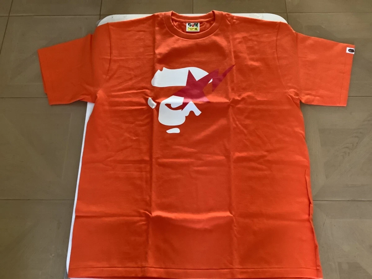 BAPE Ape Face Sta Tee Orange