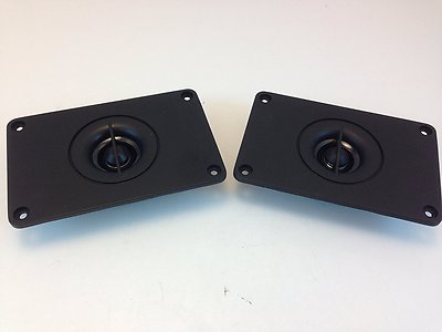 1 PAIR - CES 1-1/2'' TWEETERS ON 2-5/8'' x 4'' MOUNT PLATES 25W-8OHMS # ZVDT-4015