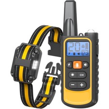 3300 FT Remote Dog Shock Training Collar Rechargeable Waterproof LED Pet Trainer