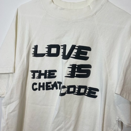 Saint Alexander T-Shirt Tops Unisex White XS Short Sleeve Love Printed Logo New - Picture 2 of 9