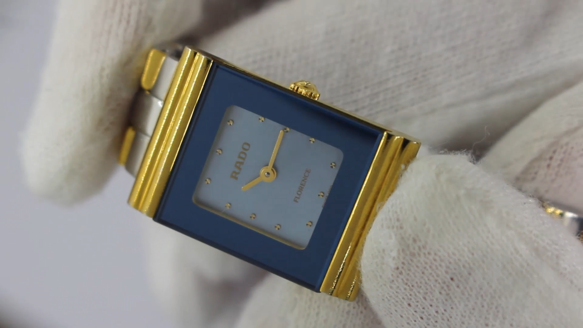 Ladies Rado Florence MOP 963.3682.2 Two Tone Bracelet Sapphire