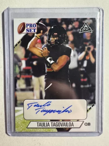 K305,316 - 2021 Leaf Pro Set College Autographs #PSTT1 Taulia Tagovailoa Auto