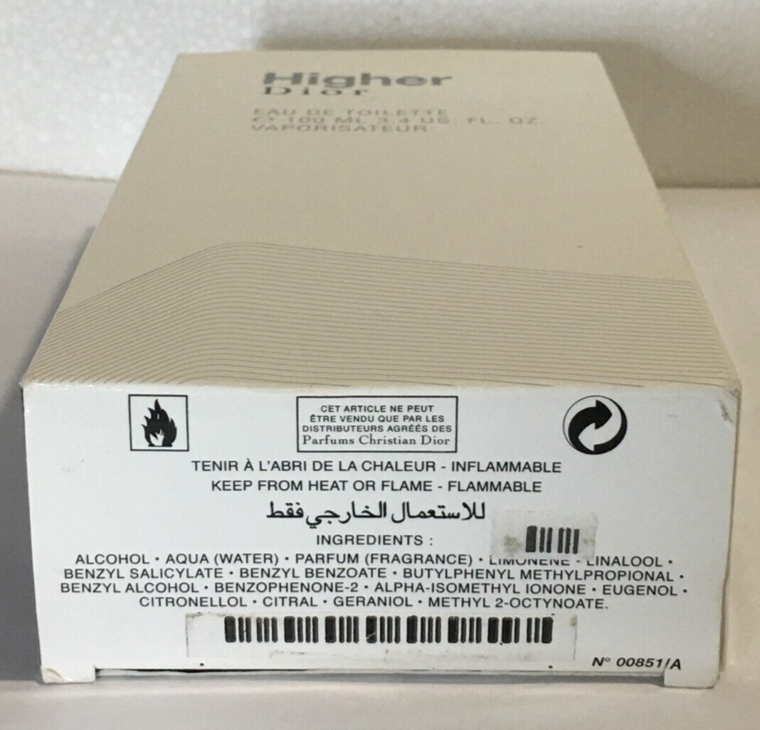 香水(男性用) Dior Higher Eau de Toilette 100ml Higher Dior for Men Eau de Toilette 100ml New in Box | eBay