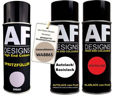 Spritzfüller Set für GeneralMotors WA8865 Light Sandstone Metallic Klarlack Spri