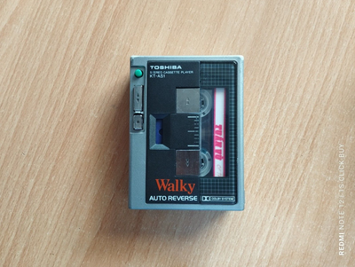 Toshiba Walkman radio cassette player Walky KT AS1 grey Working | eBay