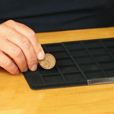 PROSCHULZ BLACK COIN TRAY 35 Compartments /// 35 x 35mm Collection (P35 BLACK)