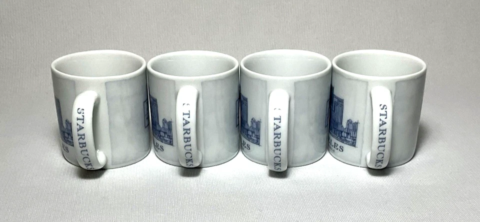 STARBUCKS ~ Juego (4) "LOS ANGELES" 2 OZ. Tazas de café espresso (2006) Foto 3 de 4