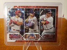 2023 Series 1 Base Orange Foil #178 Austin Riley Schwarber Pete Alonso /299