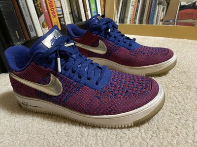 Nike AF1 Air Force 1 Ultra Flyknit Low USA Red White Blue 826577-601 Size  10 | eBay