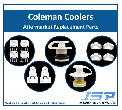 Coleman Cooler Aftermarket Replacement Parts Hinges, 1" or 1.5" Drain Plugs