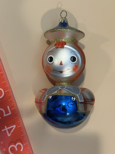 VTG Christopher Radko Ragamuffins RAGGEDY ANDY Blown Glass Christmas Ornament - Picture 4 of 11
