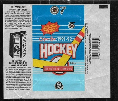 HOCKEY WAX PACK WRAPPER OPC O PEE CHEE TOPPS VARIATION & EMPTY BOX LOT SEE LIST - Picture 72 of 110