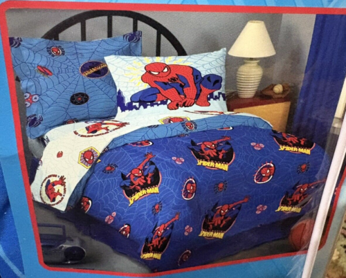Vintage 2006 Marvel Spider-Man Twin Comforter Set JAY FRANCO POLYESTER - Picture 2 of 9