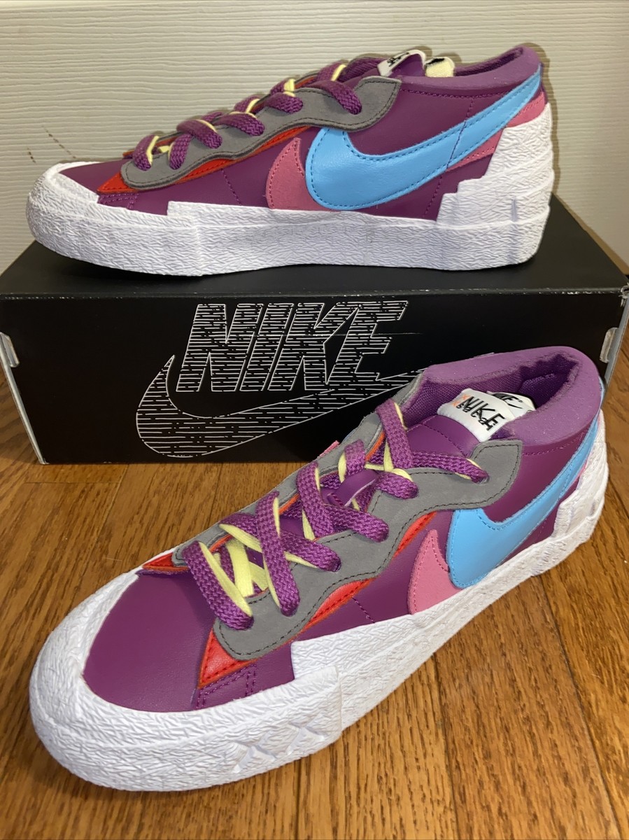 Limited Nike KAWS Sacai Blazer Low Team Purple Dusk W 9.5 M Limited Nike KAWS Sacai Blazer Low Team Purple Dusk W 9.5 M