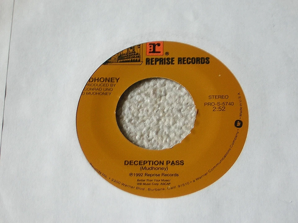 MUDHONEY Suck You Dry / Deception Pass 1992 US  PROMO 7" REPRISE PRO-S-5740, NM - Bild 3 von 3