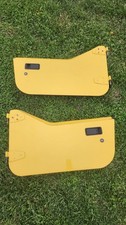 97-06 Jeep Wrangler Tj Oem Half Hard Doors Set Left Right Panels Yellow Lk