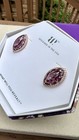 Bomb Party Earrings February 2025 “Along The Way” Amethyst Cz On Rose Gold