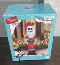 Gemmy Airblown Inflatable Jack Nightmare Before Christmas Light Up 5.5 Feet Tall
