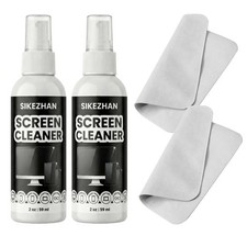 SIKEZHAN Screen Cleaner Kit with Polishing Cloth - Streak-Free Spray for MacBook