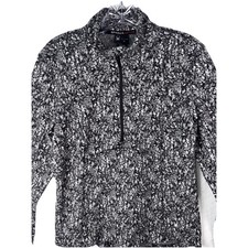 Spyder Ladies' Fleece M Camo Printed Half Zip Black White Splatter Medium Weight