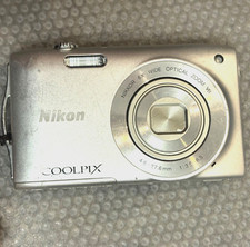 Nikon COOLPIX S3300 Silver 16MP 6x Wide Zoom NIKKOR VR Slim Compact Camera Japan