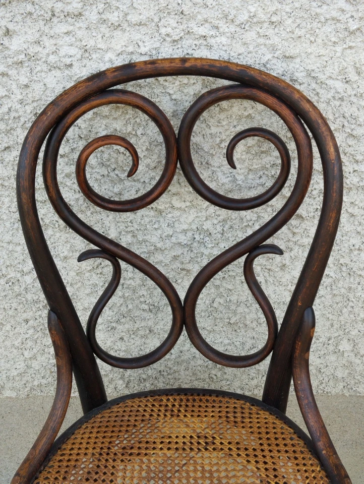 rare chaise bistrot n 4 ? THONET modele café DAUM antique chair bois courbé - Photo 4/4
