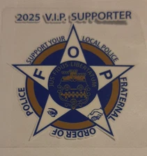 2025 Police Decals (9 FREE Supporter Stickers) when you buy a Stamp. 