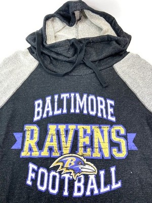 Baltimore Ravens NFL Women's Tri-Blend Long Loop NOS French Top