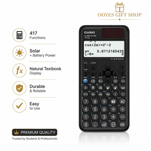 Casio ✅ FX-991CW Advanced Scientific Calculator A/AS Level Maths 540+ Funcs