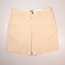 J. Crew Oarsman Portsider Stretch Chino Short Beige Casual Preppy Mens 34 x 9"