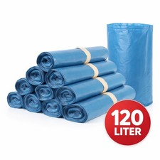 Blaue Müllsäcke 120L  10 Rollen Reißfest S...