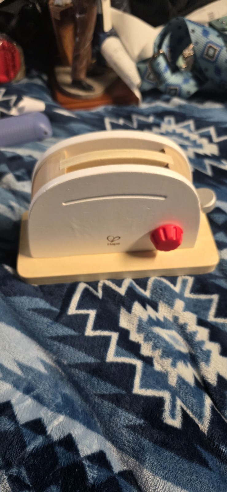 Hape Wooden Pretend Play Toaster Toy for Kids Montessori Pla