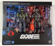 Hasbro GI Joe Classified Series 141 Steel Corps Commander vs Twilight Guard NIB