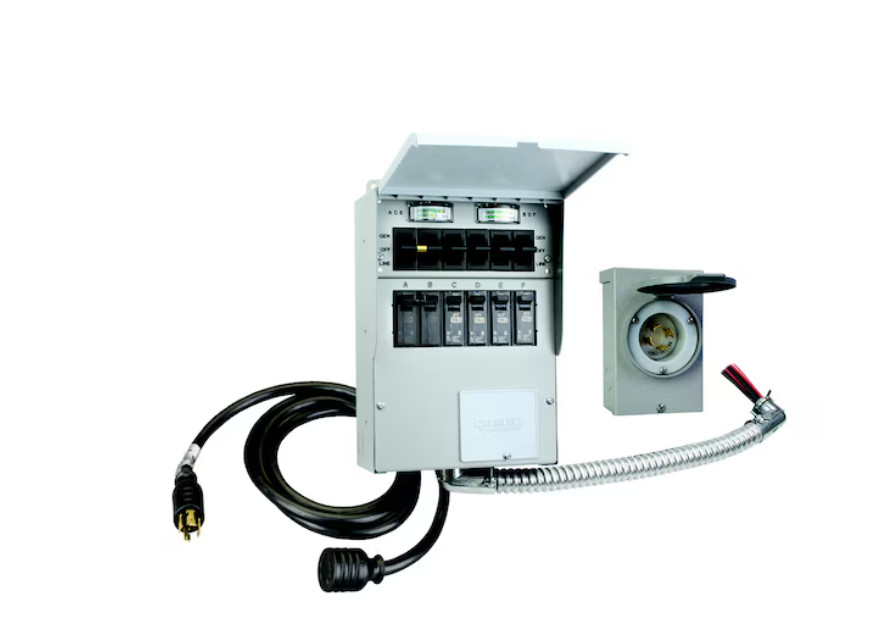 RELIANCE 30Amp BACKUP POWER MANUAL ProTran Transfer Switch Kit PreWired 6Circuit