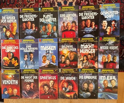 18x Star Trek Nächste Generation Heyne SF Konvolut, Peter David Howard Weinstein