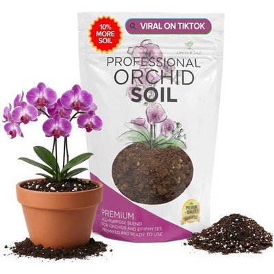 Professional Orchid Soil Blend, Ideal for Epiphytic Plants