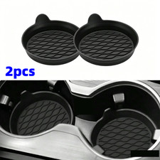 2 Pcs Car Cup Coaster Silicone Car Coaster Insert Non-slip Universal Cup Holder