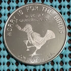 1967 BLUE JAY Carnival Club  .925 STERLING SILVER Mardi Gras doubloon
